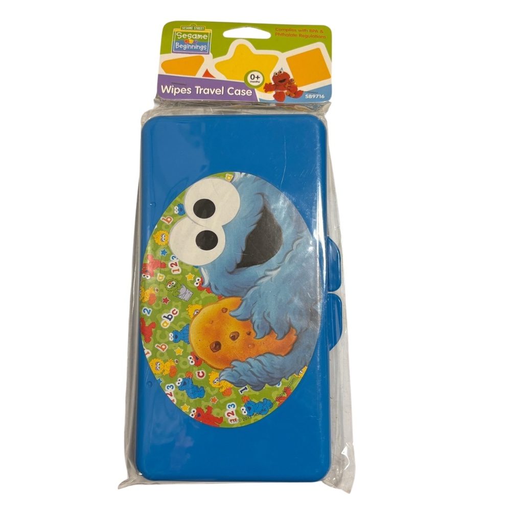 NWT Sesame Street Cookie Monster Wipes Travel Case